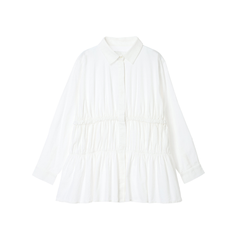 Yui Shirring Shirt 150tw Khadi