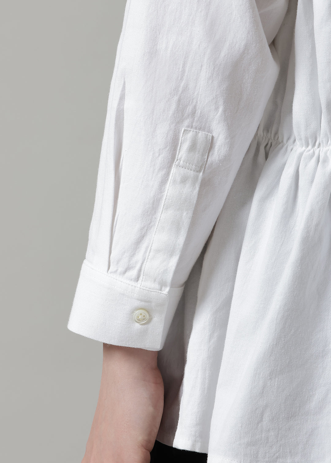 Yui Shirring Shirt 150tw Khadi