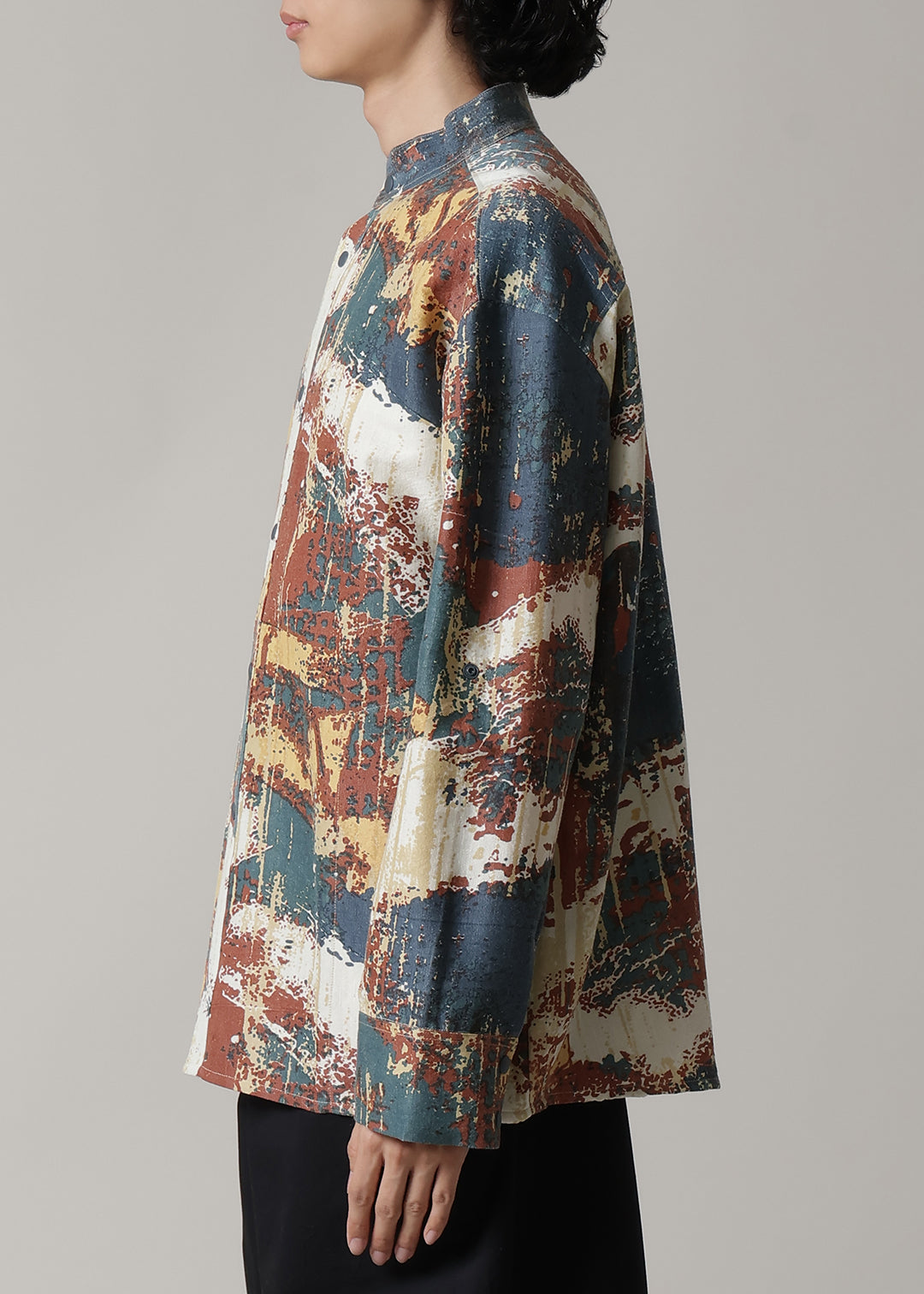 Kaname Stand/C Shirt Printed W/K