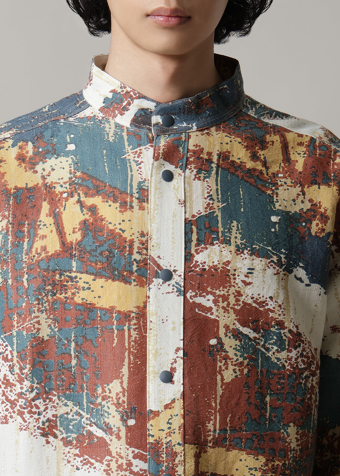 Kaname Stand/C Shirt Printed W/K