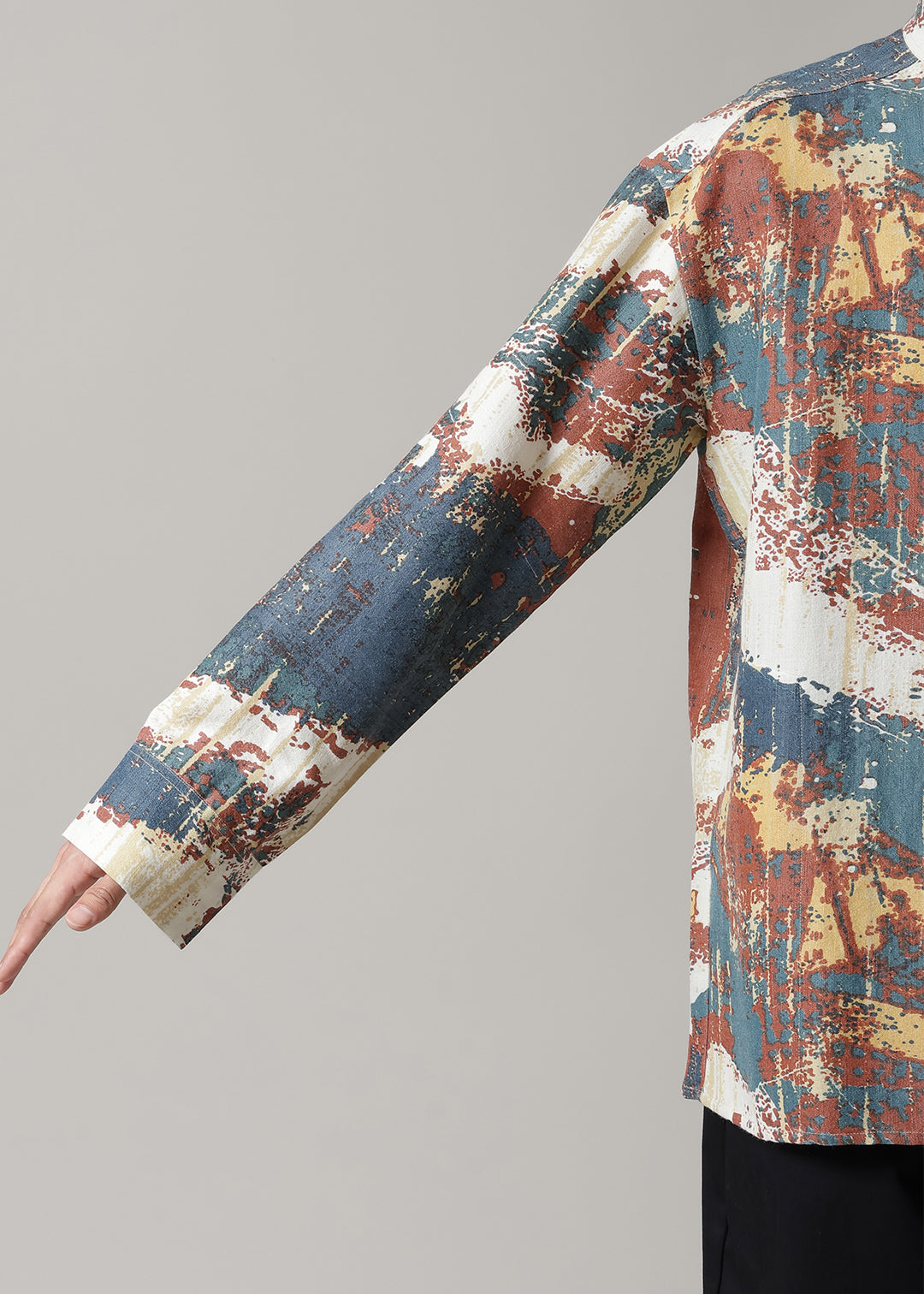 Kaname Stand/C Shirt Printed W/K