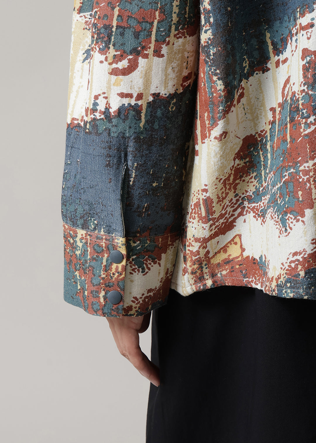 Kaname Stand/C Shirt Printed W/K