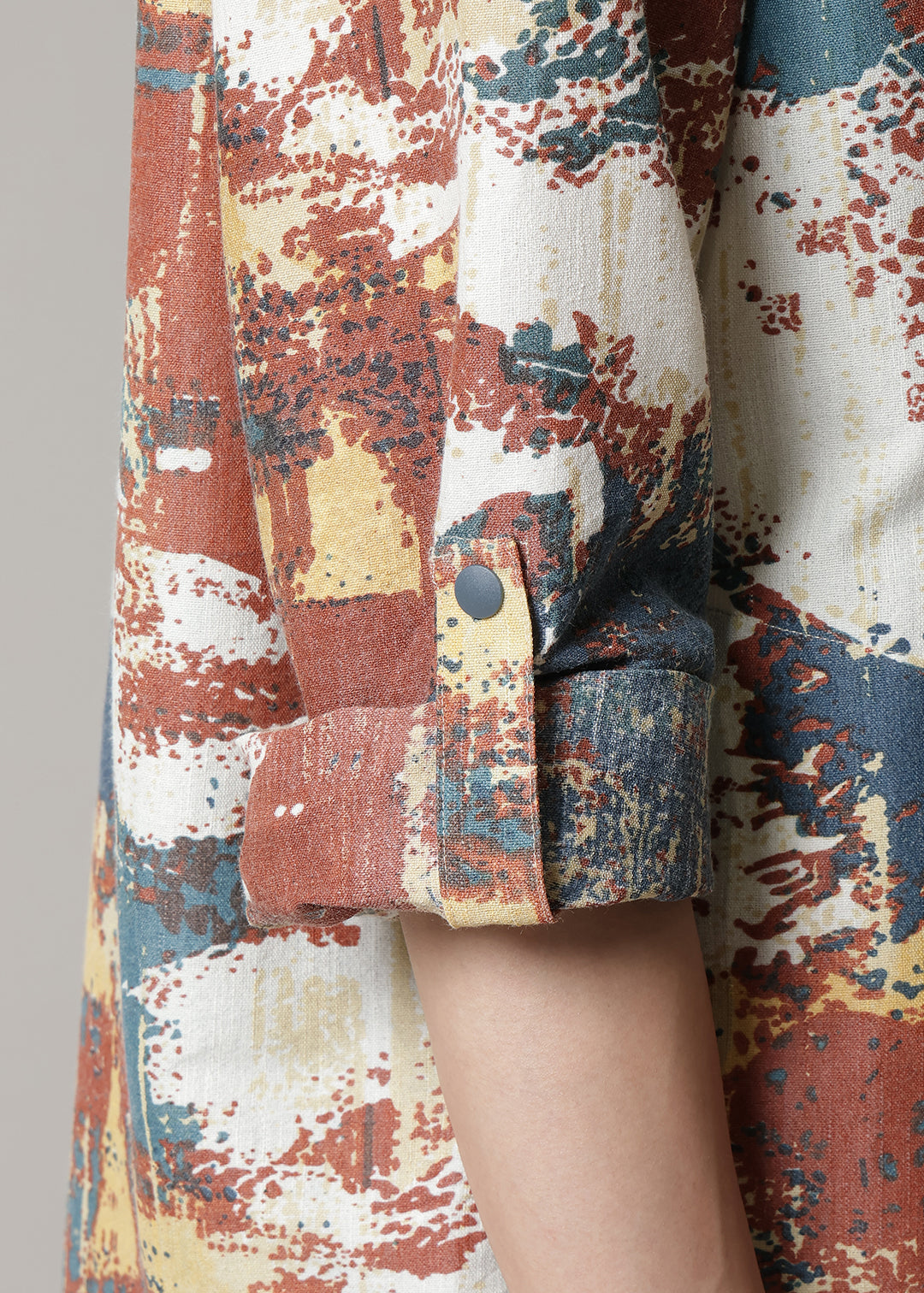 Kaname Stand/C Shirt Printed W/K