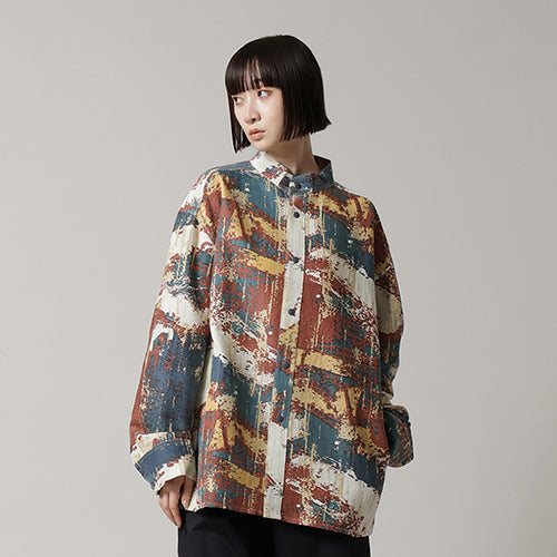 Kaname Stand/C Shirt Printed W/K