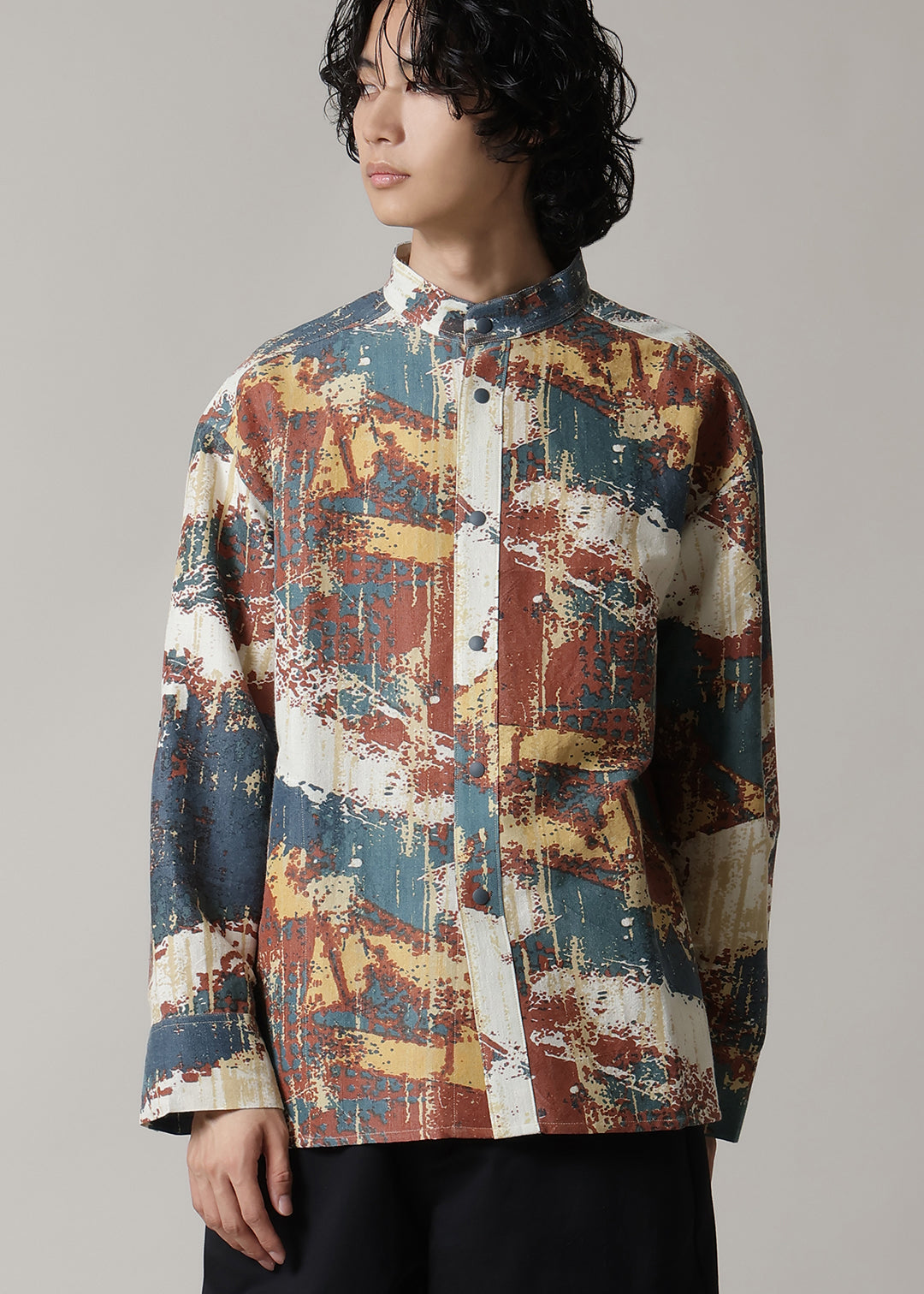 Kaname Stand/C Shirt Printed W/K