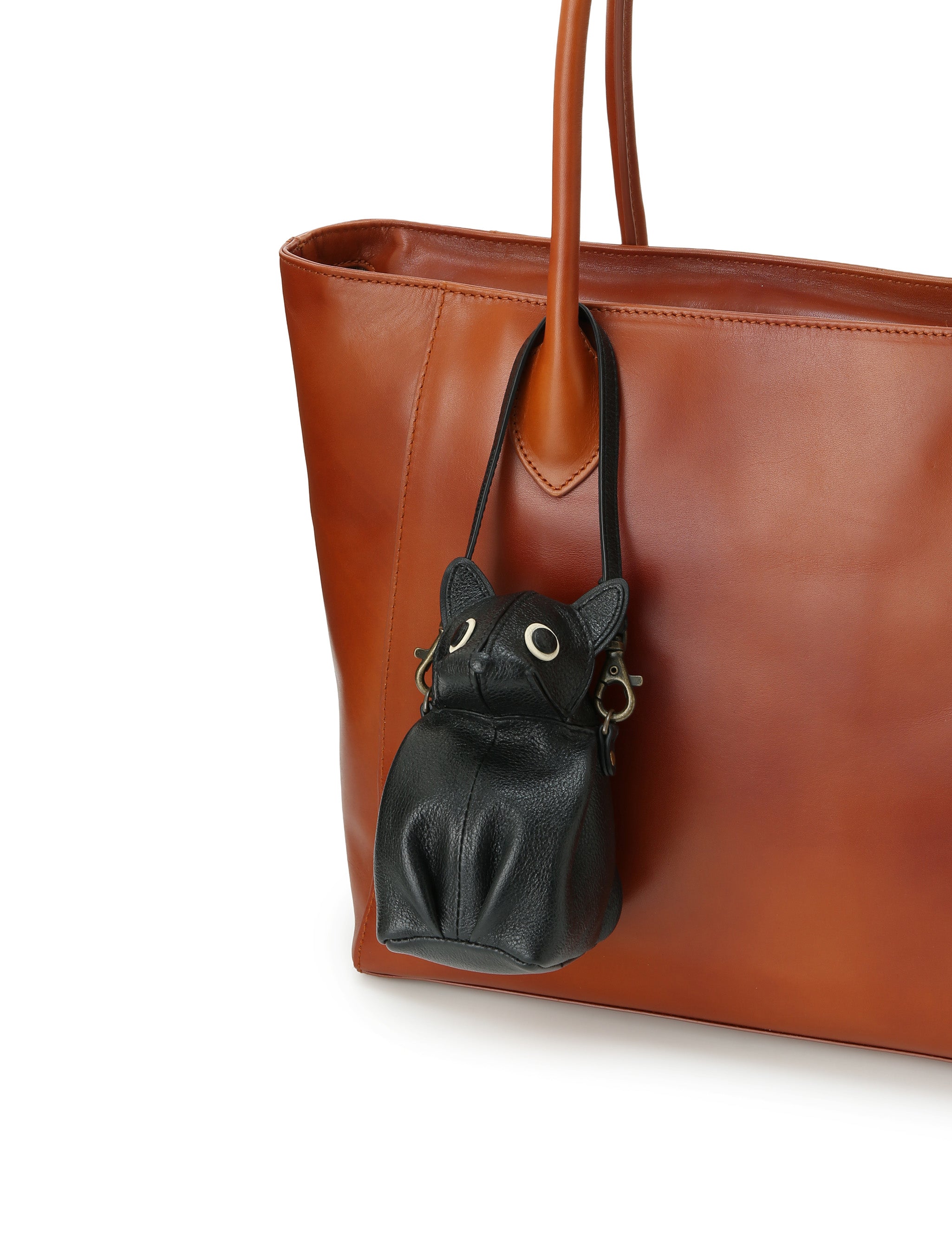Kitty Shoulder Charm | Adorable Leather Pouch – Eriko Yamaguchi