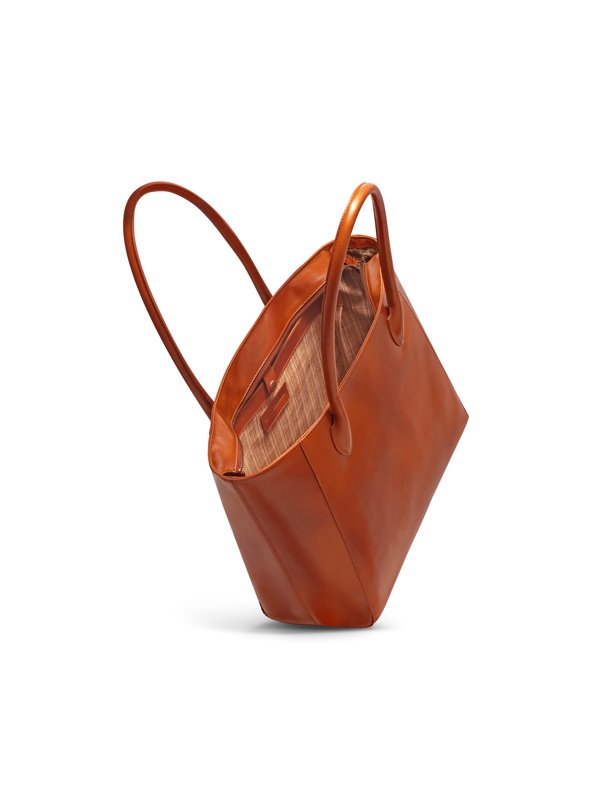 Antique Career Leather Tote | Slim & Compact – Eriko Yamaguchi