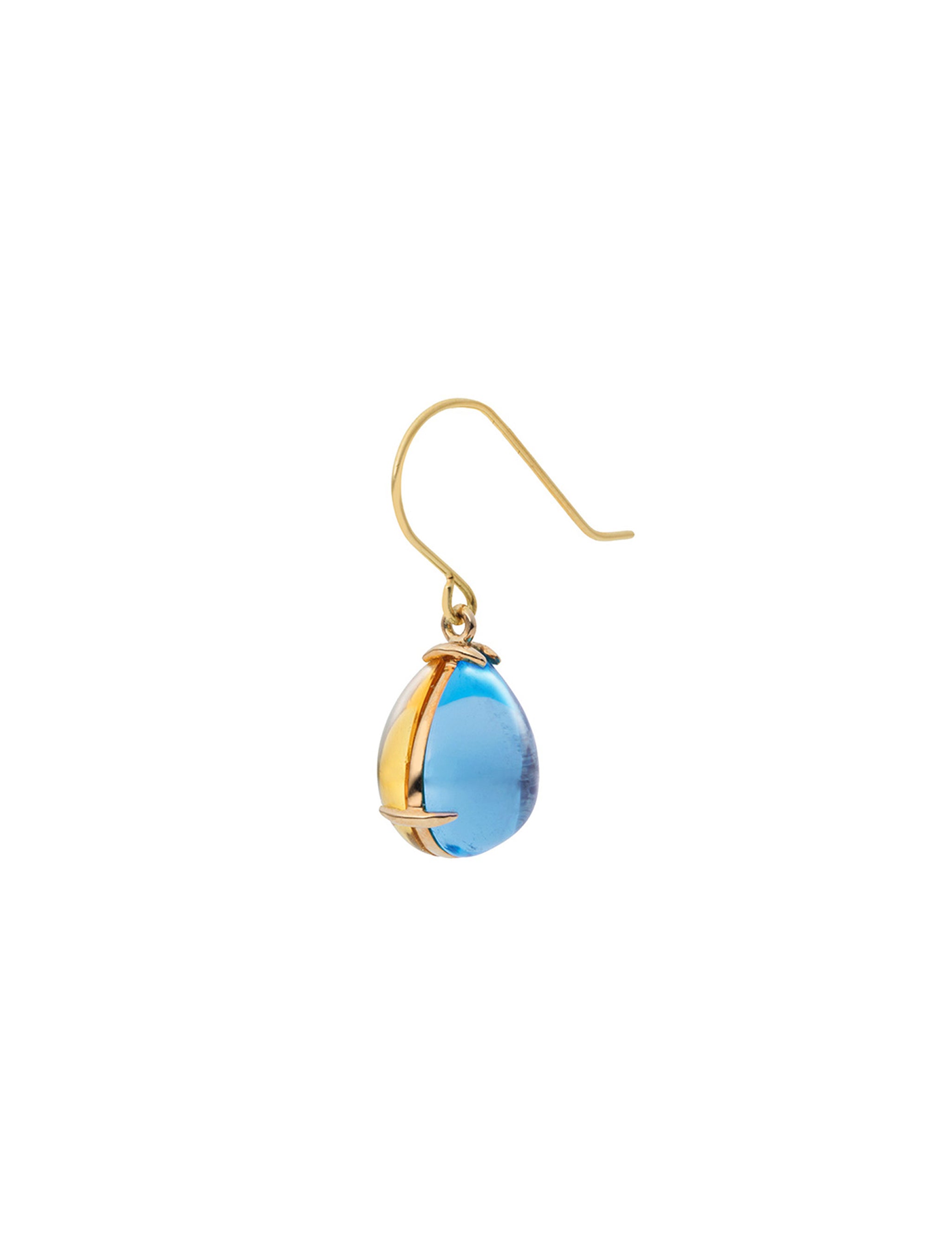 Shizuku (Day and Night) Earrings | Teardrop Gemstones – Eriko